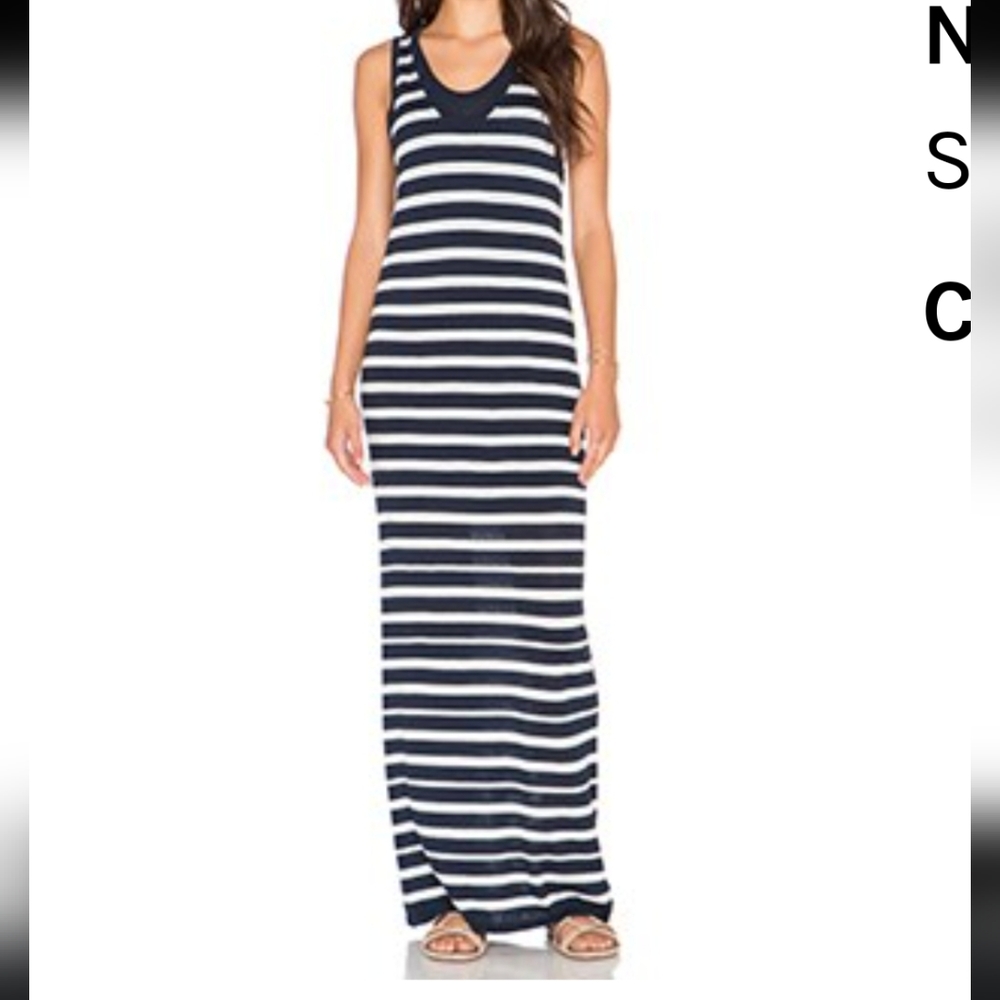 Splendid Striped Sweater Maxi Dress XS NWT